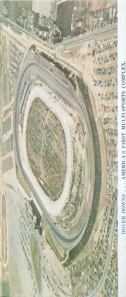 1973 NASCAR Dover Mason-Dixon 500 Ticketing Brochure - Back.