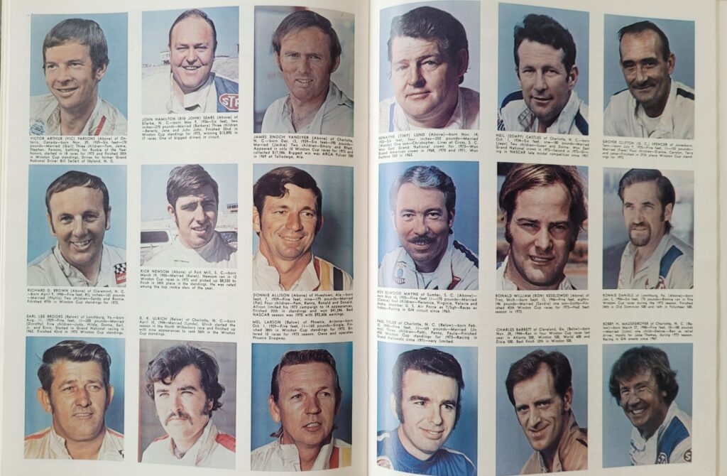 1974 NASCAR Dover Mason-Dixon 500 Program - Grand National Drivers.