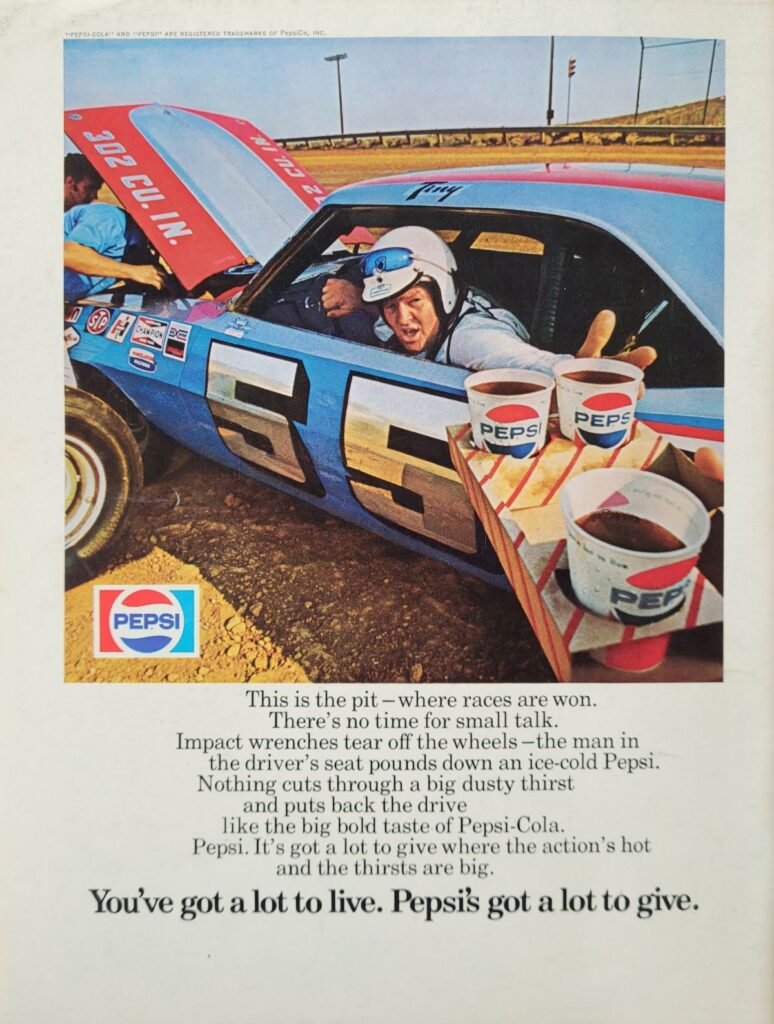 1974 NASCAR North Wilkesboro Gwyn Staley Memorial Program Back Cover