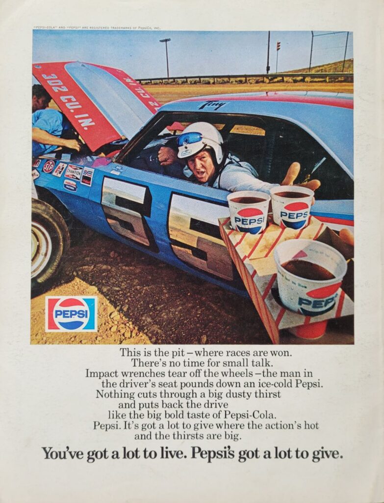 1975 NASCAR Daytona 500 Program Back Cover