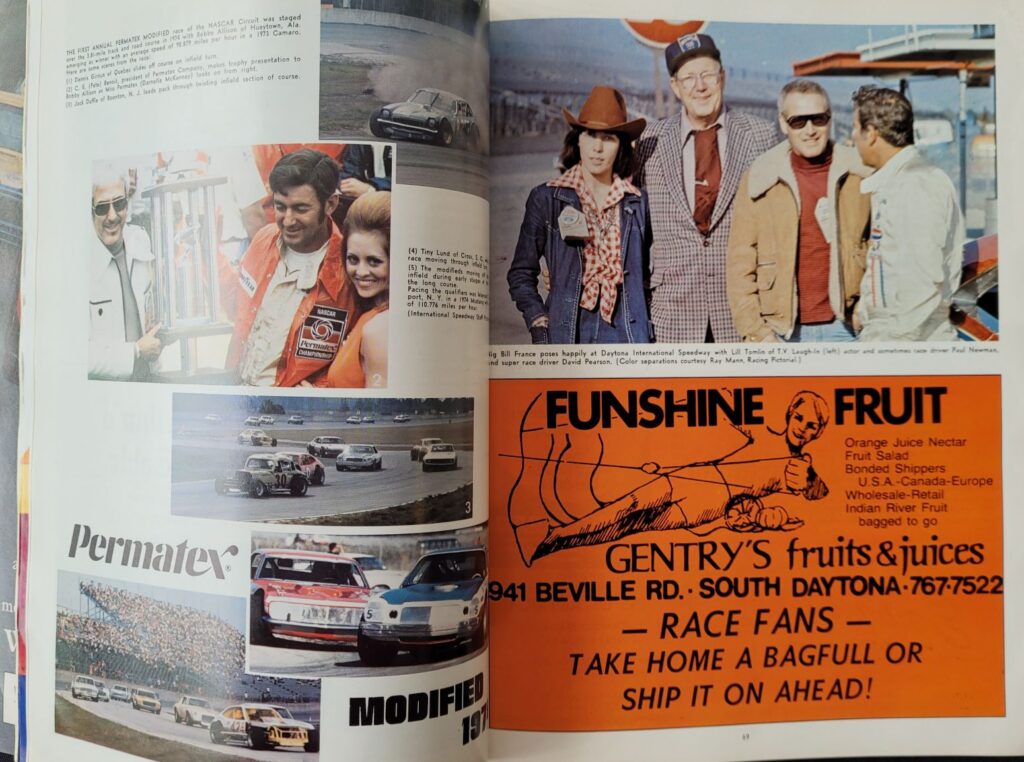 1975 NASCAR Daytona 500 Program - Pages 68-69