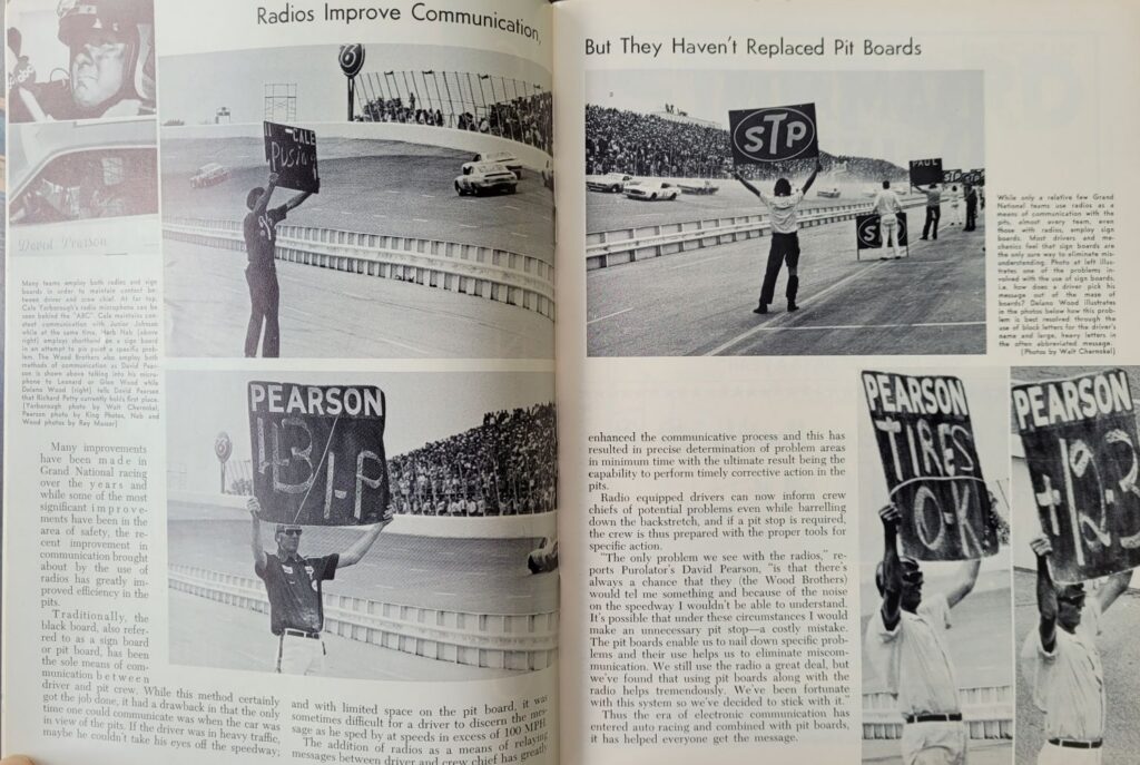 1975 NASCAR Dover Mason-Dixon 500 Program - Radios and Pit Boards.