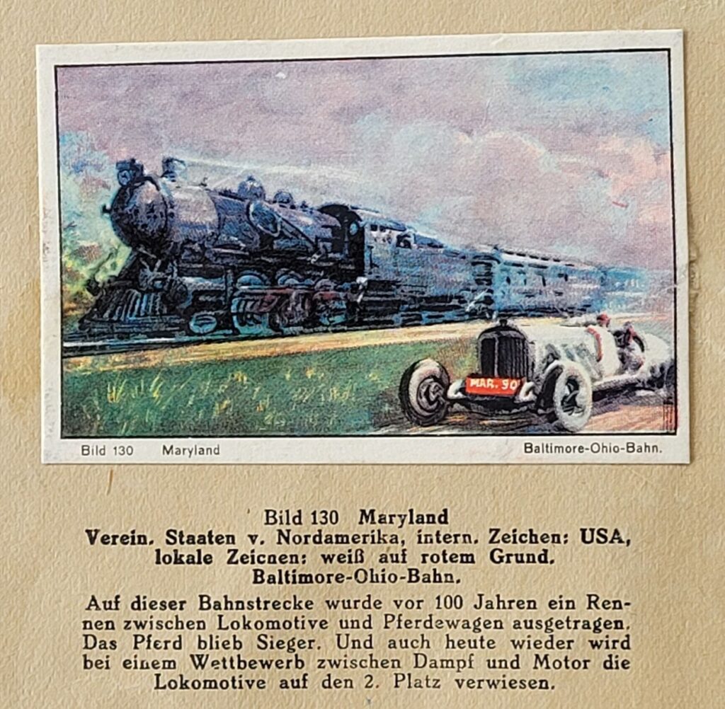 1932 Abdulla (DE) Im Auto Mit Durch Die Welt - Baltimore-Ohio Railroad