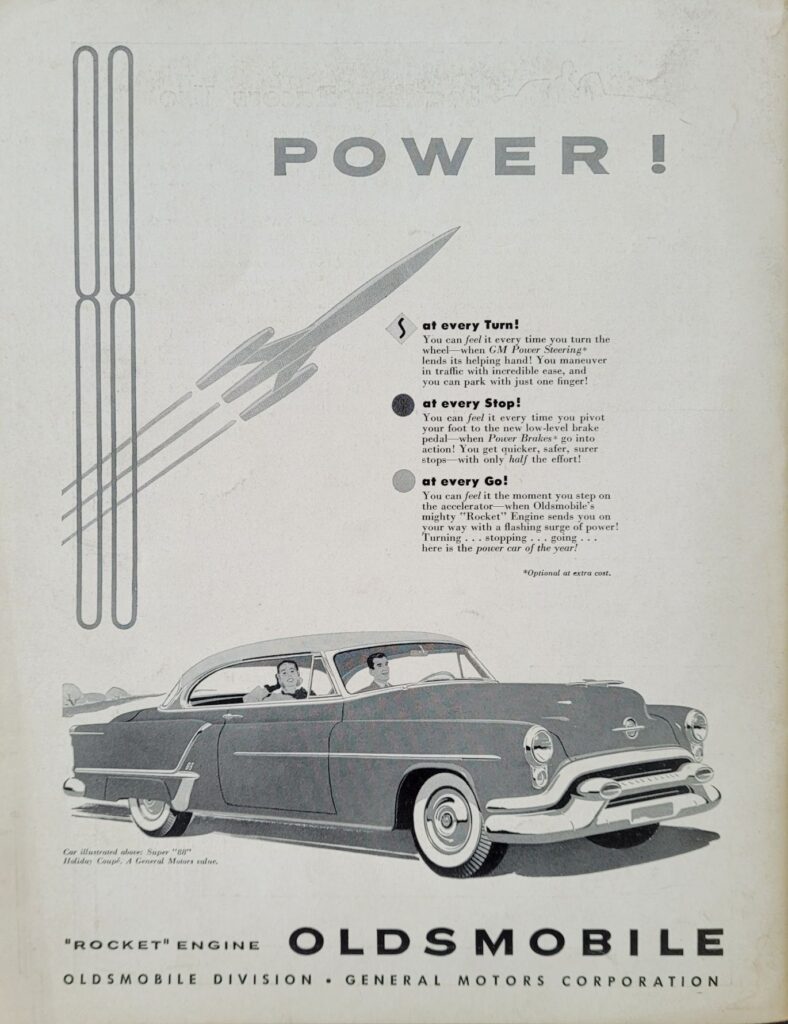 1953 NASCAR North Wilkesboro Wilkes 160 Program Back Cover.