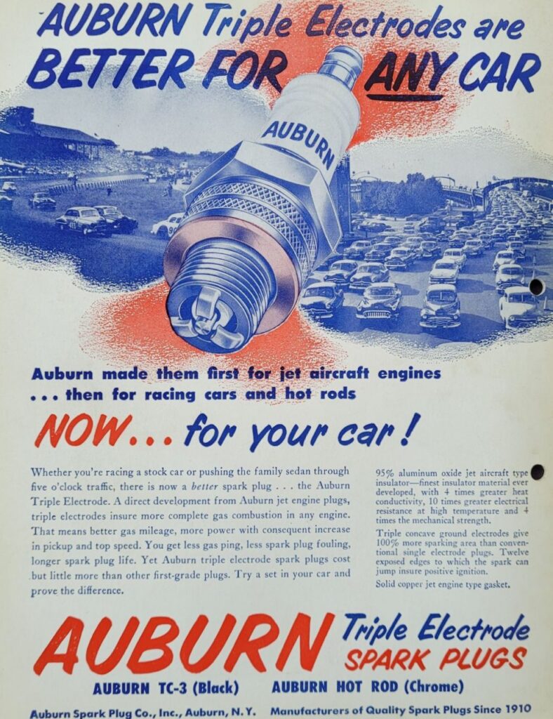 1954 NASCAR North Wilkesboro Wilkes 160 Program Back Cover.