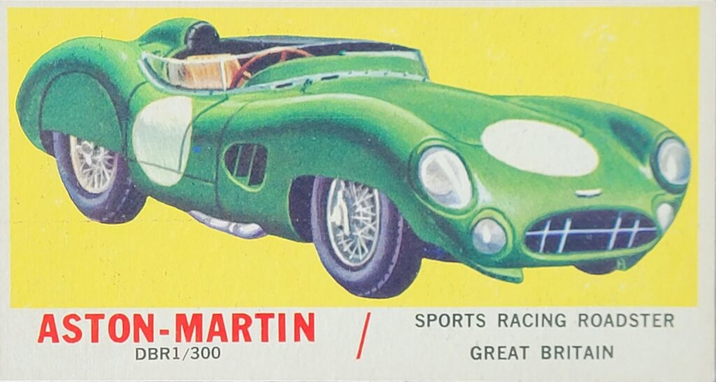 1961 Topps Sports Cars - Aston-Martin Card #16