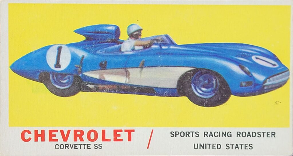 1961 Topps Sports Cars - Chevrolet Card #32 Front
