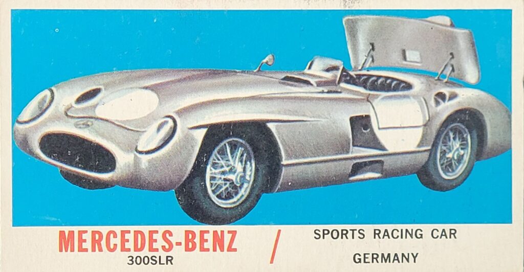 1961 Topps Sports Cars - Mercedes Benz Card #65 Front