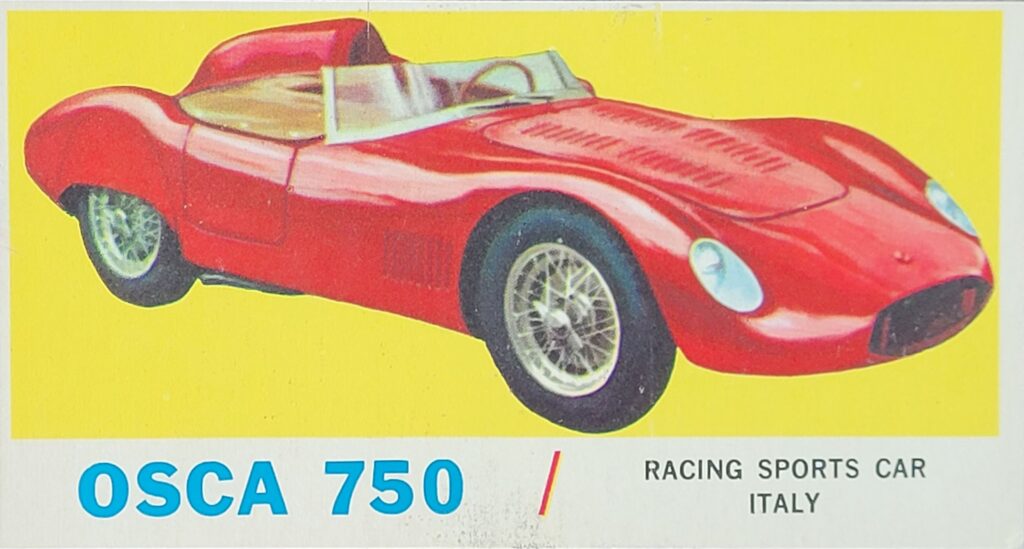 1961 Topps Sports Cars - Osca 750 Card #19 Front
