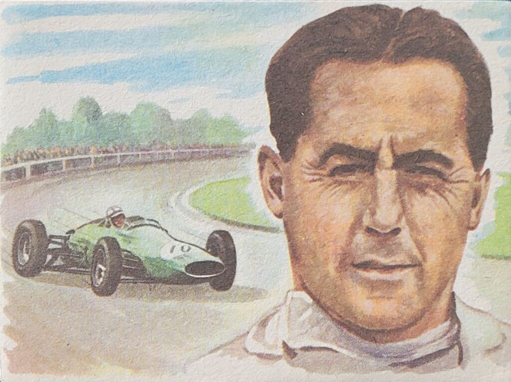1965 Bancroft Tiddlers (UK) Giants of Sport Jack Brabham Front.