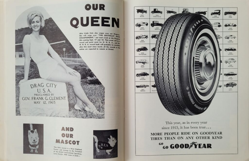 1966 NASCAR Bristol Volunteer 500 Program - Bristol Trophy Queen.