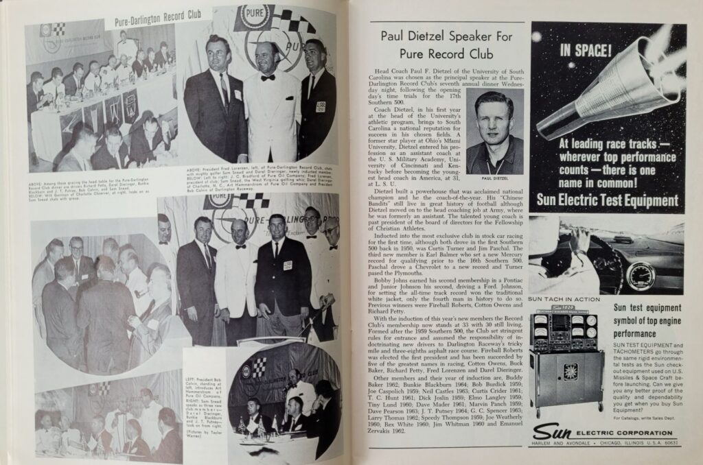 1966 NASCAR Darlington Southern 500 Program - Pure Record Club.