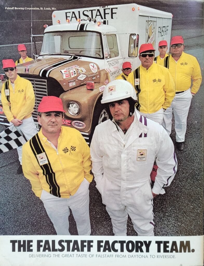 1970 NASCAR Riverside Falstaff 400 Program Back Cover
