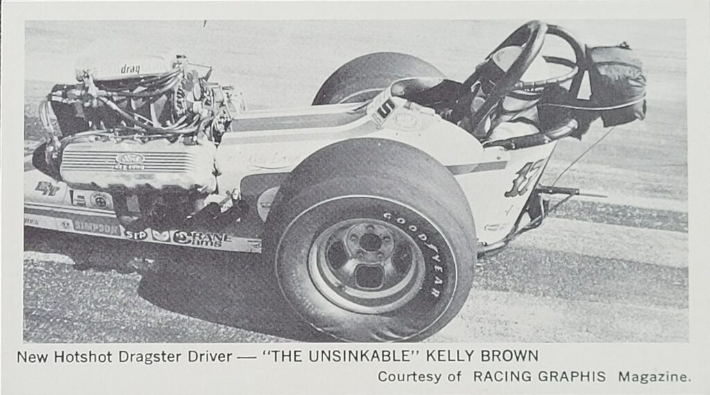 1971 Fleer Stickshifts - Kelly Brown.