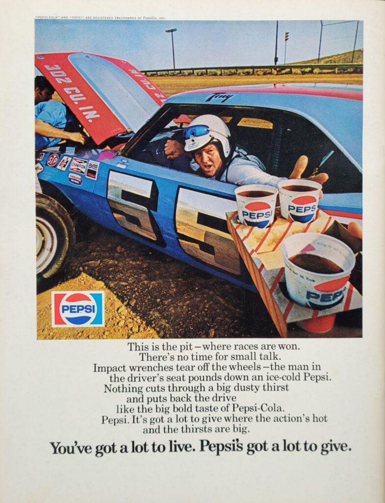 1971 NASCAR Dover Delaware 500 Program Back Cover