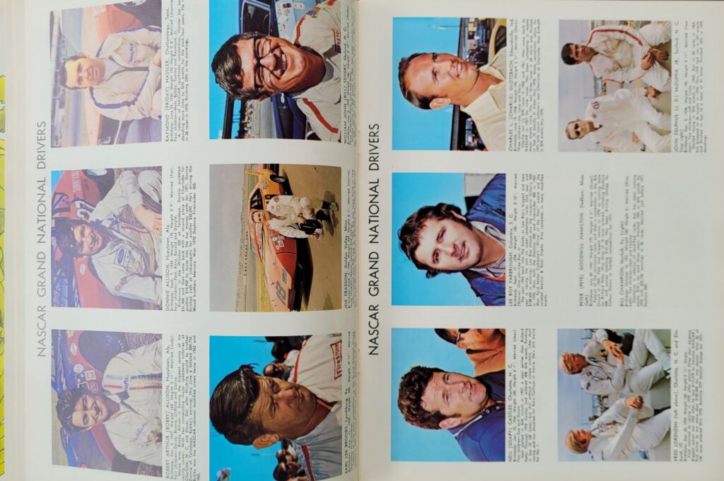 1971 NASCAR Dover Delaware 500 Program - Grand National Drivers