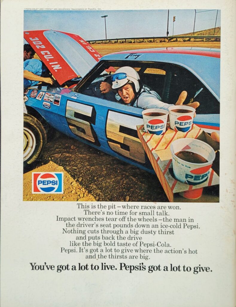 1972 NASCAR Delaware 500 Program Back Cover