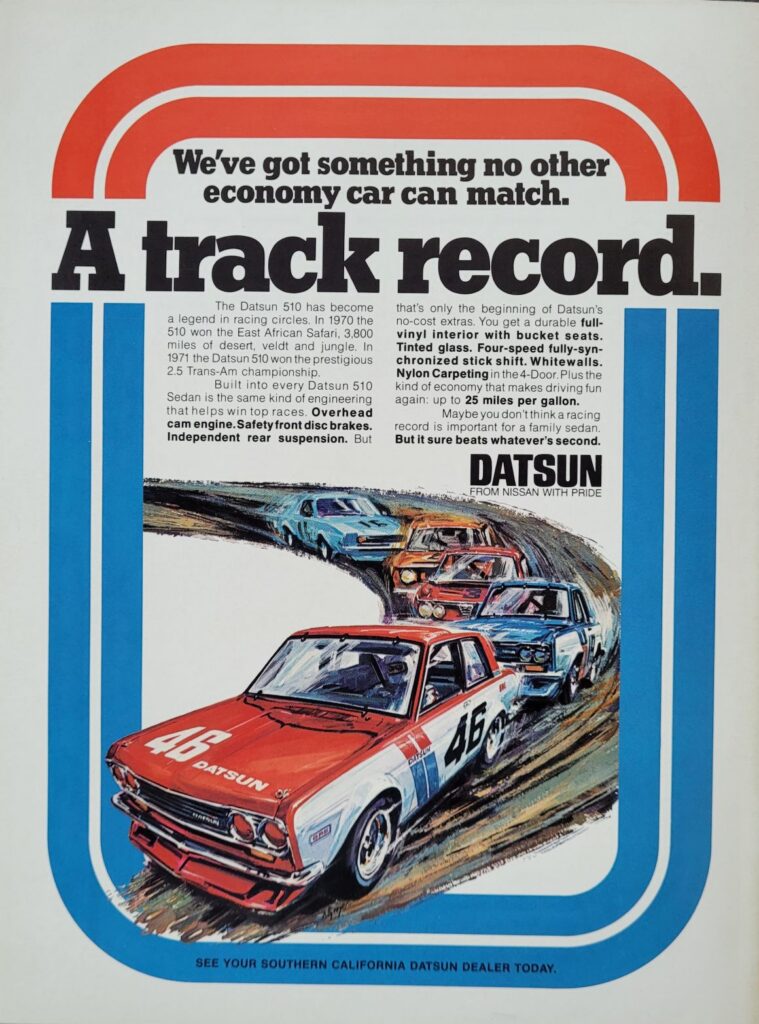 1972 NASCAR Ontario Miller High Life 500 Program Back Cover