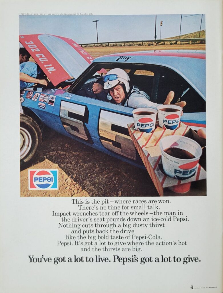 1972 NASCAR Riverside Golden State 400 Program Back Cover