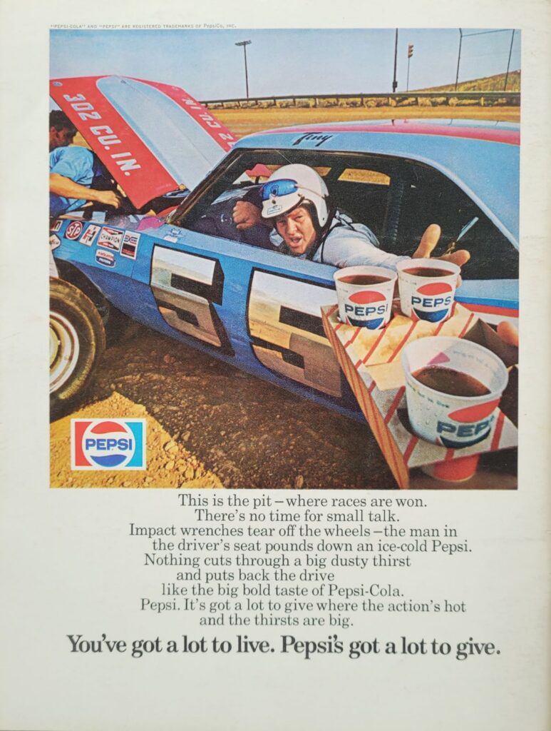 1973 NASCAR Dover Delaware 500 Program Back Cover.