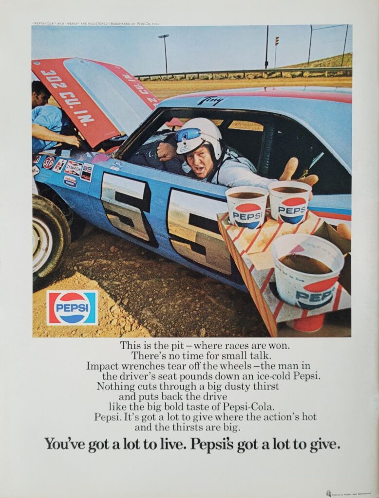 1973 NASCAR Riverside Tuborg 400 Program Back Cover.