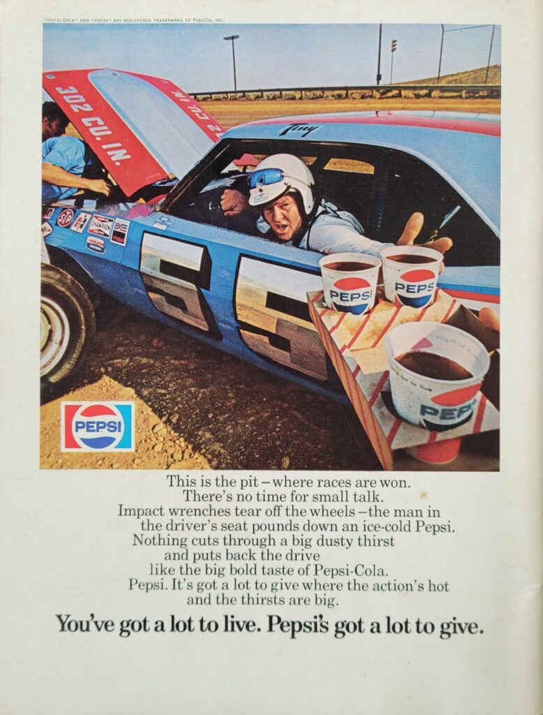 1974 NASCAR Dover Delaware 500 Program Back Cover