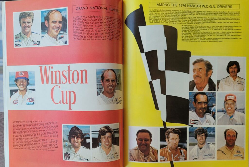 1976 NASCAR Dover Delaware 500 Program - Winston Cup Drivers.