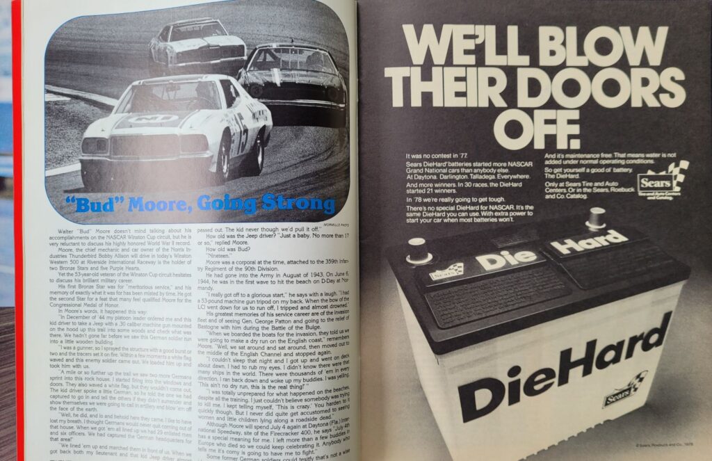 1978 NASCAR Riverside Winston Western 500 Program - Pages 20-21