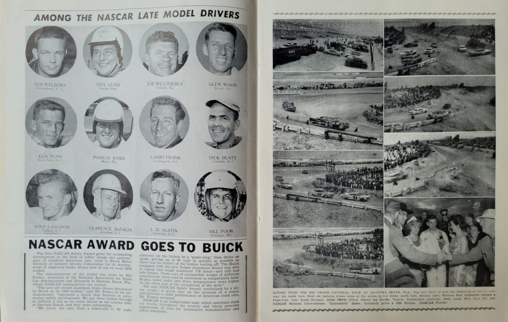 1958 NASCAR Martinsville Virginia 500 Program - NASCAR Drivers