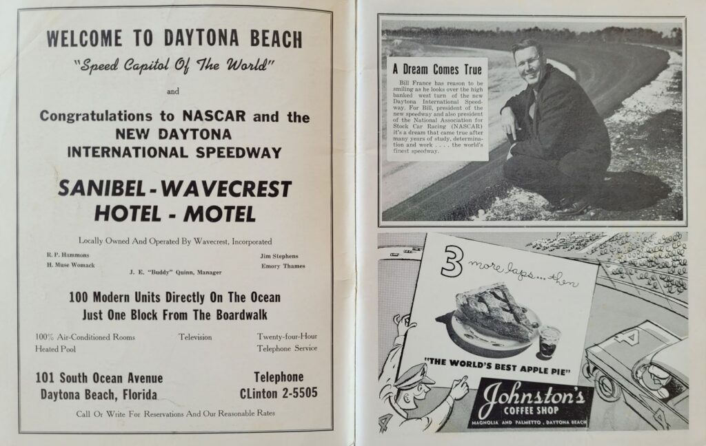 1959 NASCAR Daytona 500 Program - A Dream Comes True