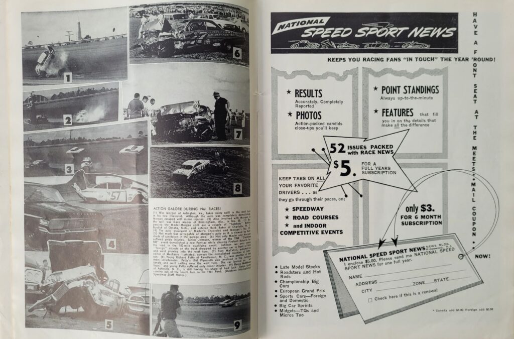 1962 NASCAR Daytona 500 Program - Action Photos