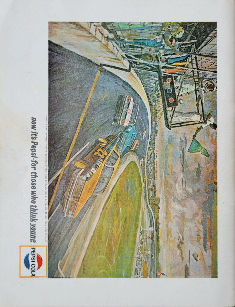 1963 NASCAR Martinsville Virginia 500 Program Back Cover