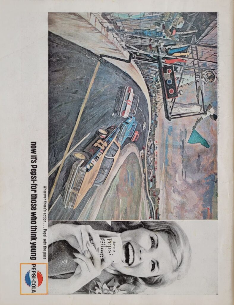 1964 NASCAR Martinsville Virginia 500 Program Back Cover