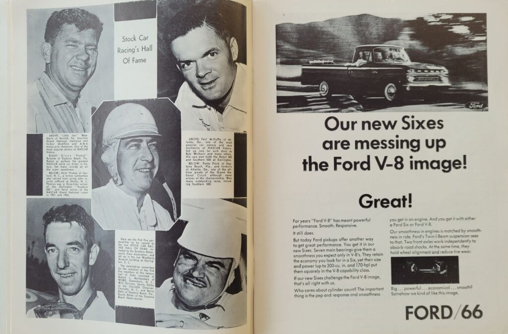 1966 NASCAR Daytona 500 Program - Stock Car Hall of Fame.