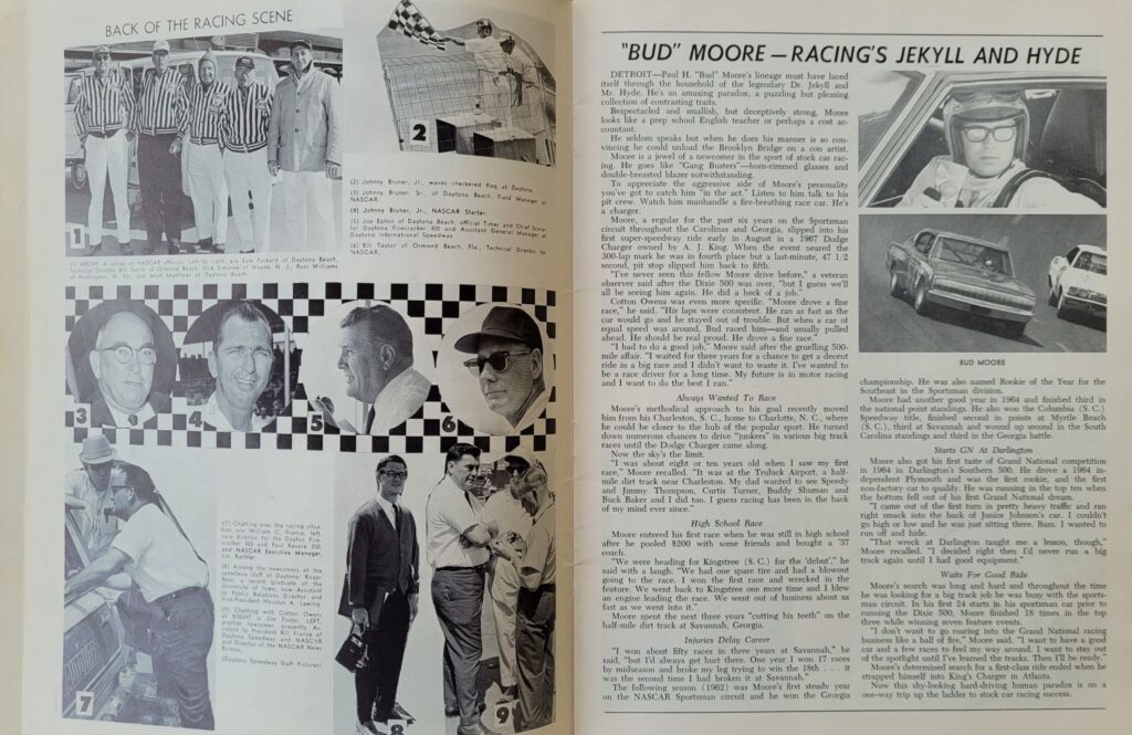 1967 NASCAR North Wilkesboro Wilkes 400 Program - Lil' Bud Moore
