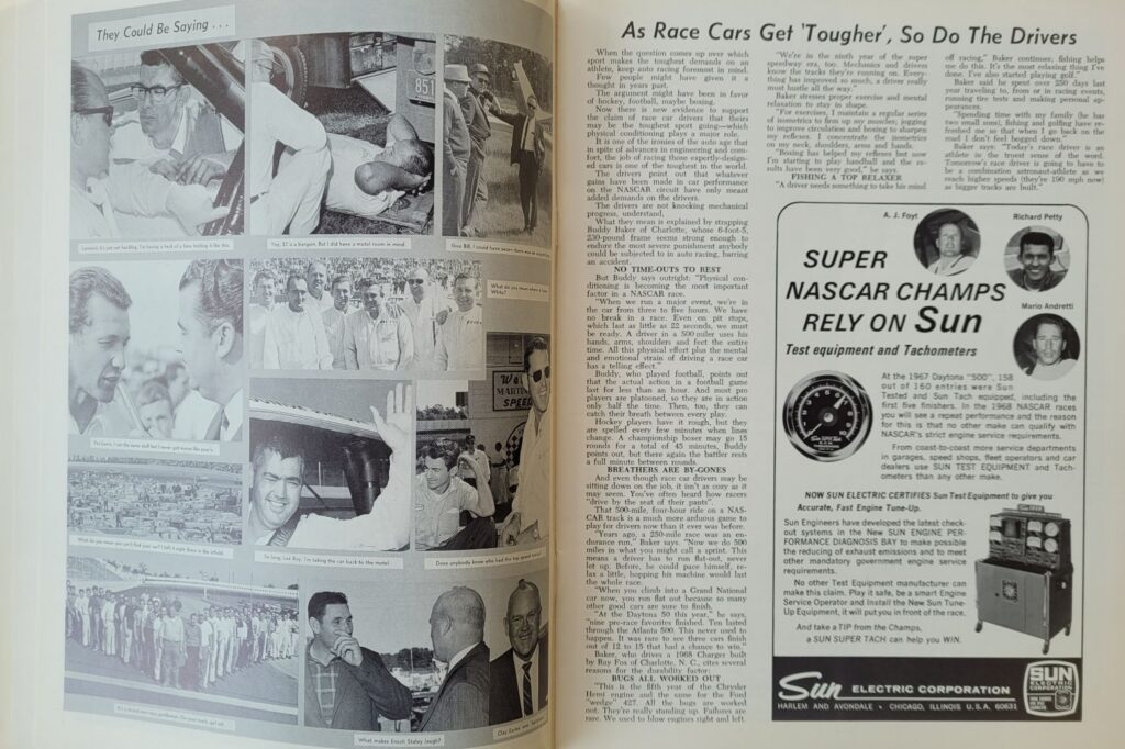 1968 NASCAR North Wilkesboro Wilkes 400 Program - Cars and Drivers Get Tougher