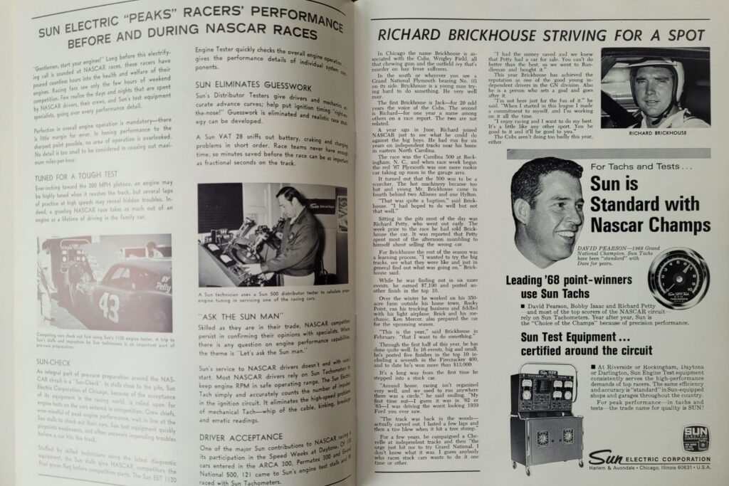 1969 NASCAR Martinsville Old Dominion 500 Program - Richard Brickhouse