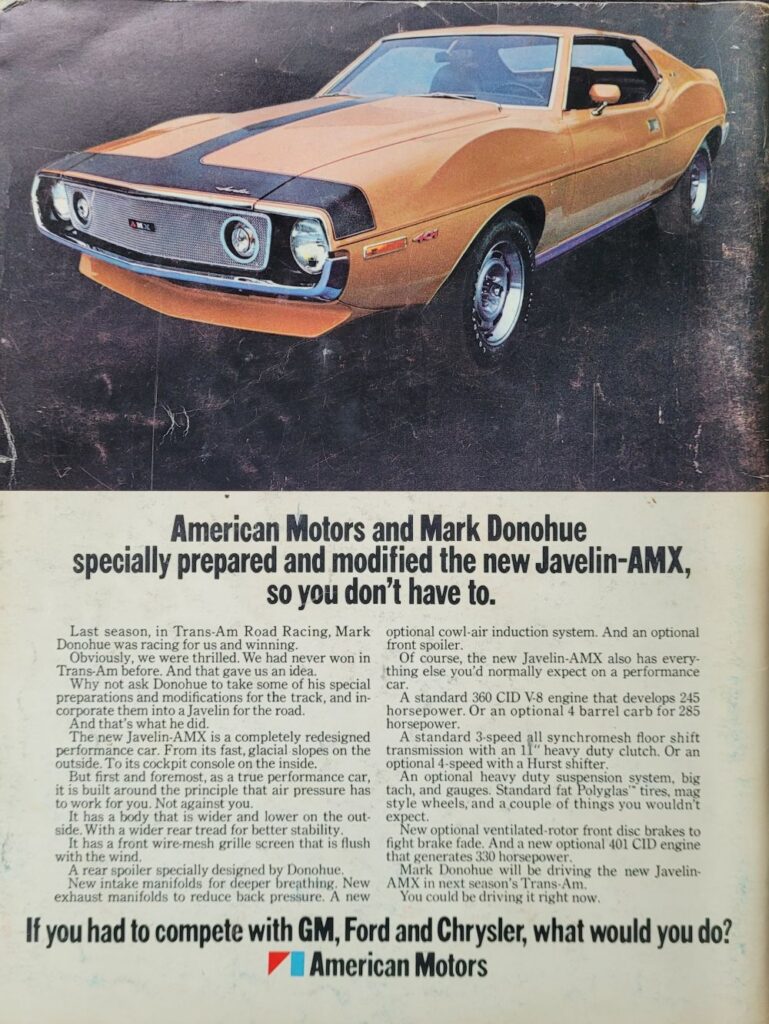1971 NASCAR Daytona 500 Program Back Cover