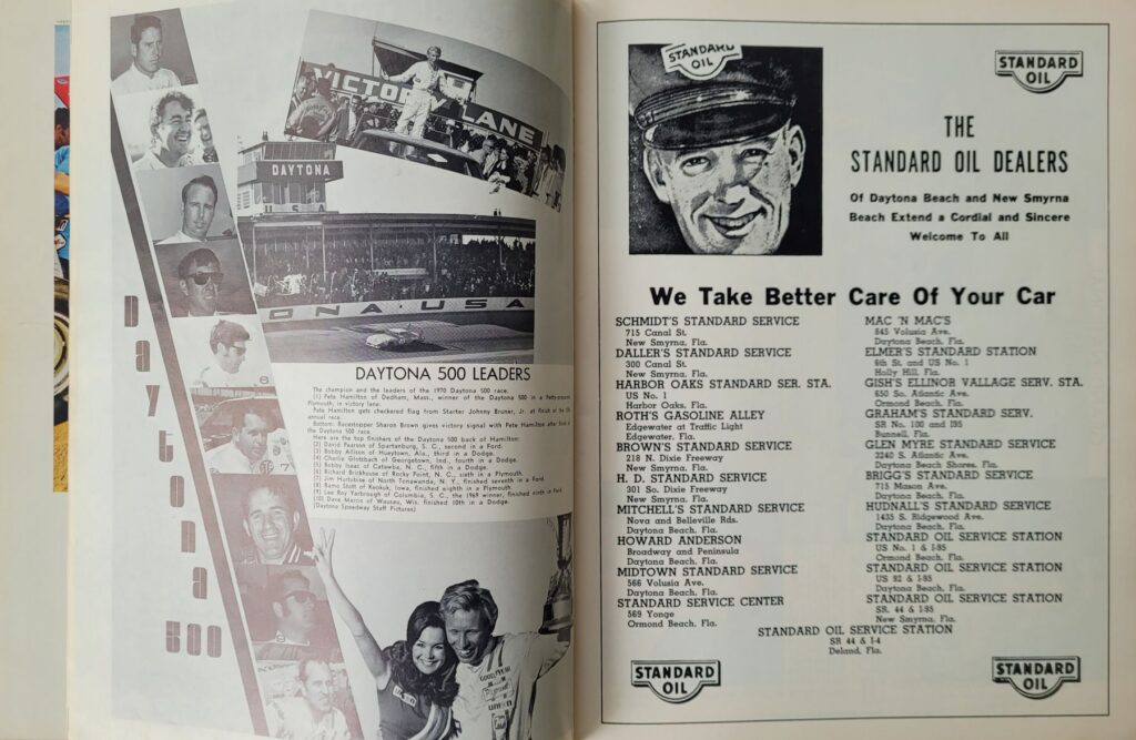 1971 NASCAR Daytona 500 Program - Daytona 500 Leaders