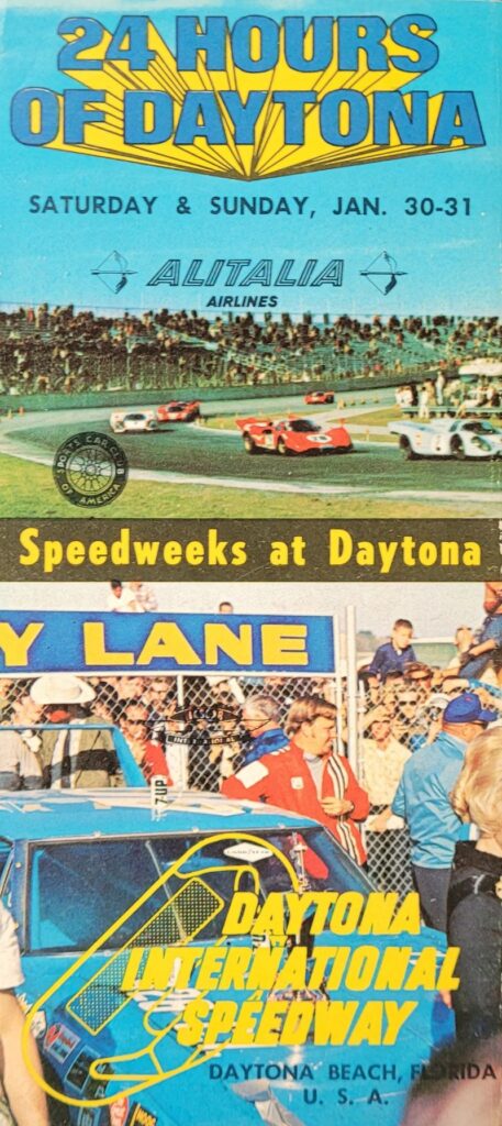 1971 NASCAR Daytona 500 Ticketing Brochure Back