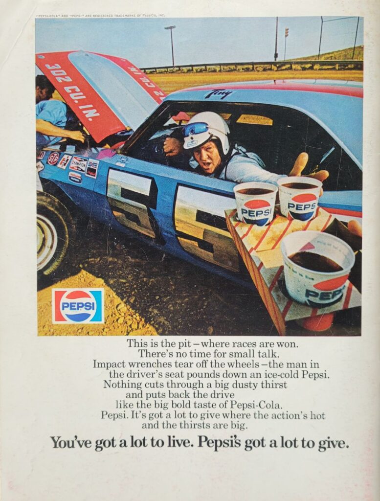 1971 NASCAR Martinsville Old Dominion 500 Program Back Cover