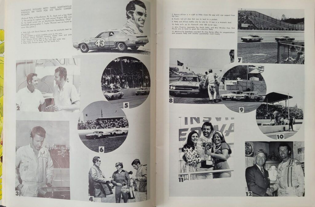 1971 NASCAR Martinsville Old Dominion 500 Program - Richard Petty