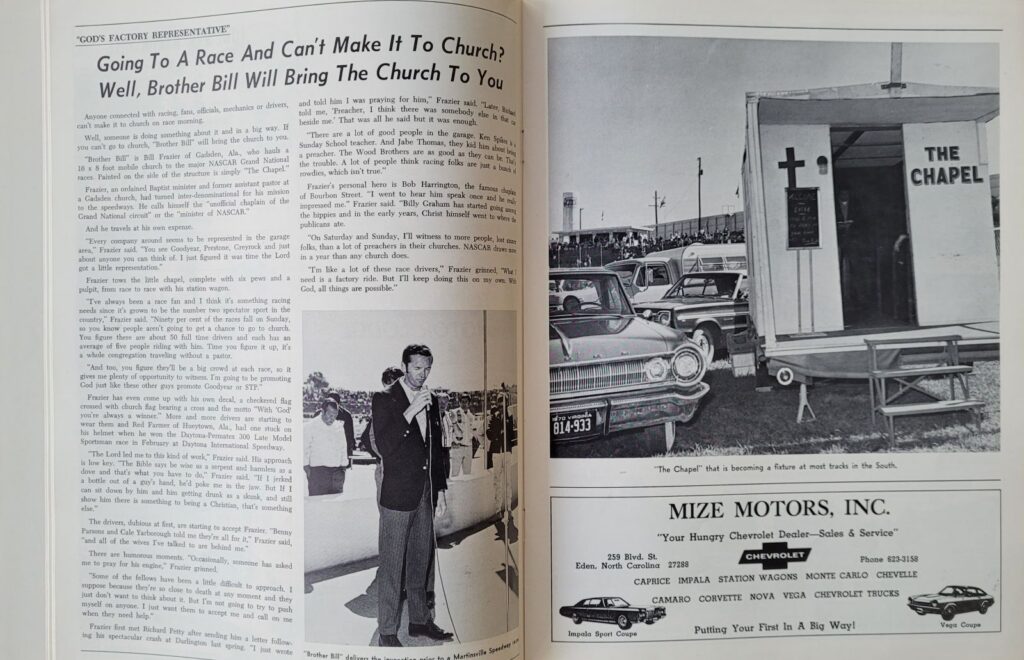 1971 NASCAR Martinsville Virginia 500 Program - Brother Bill