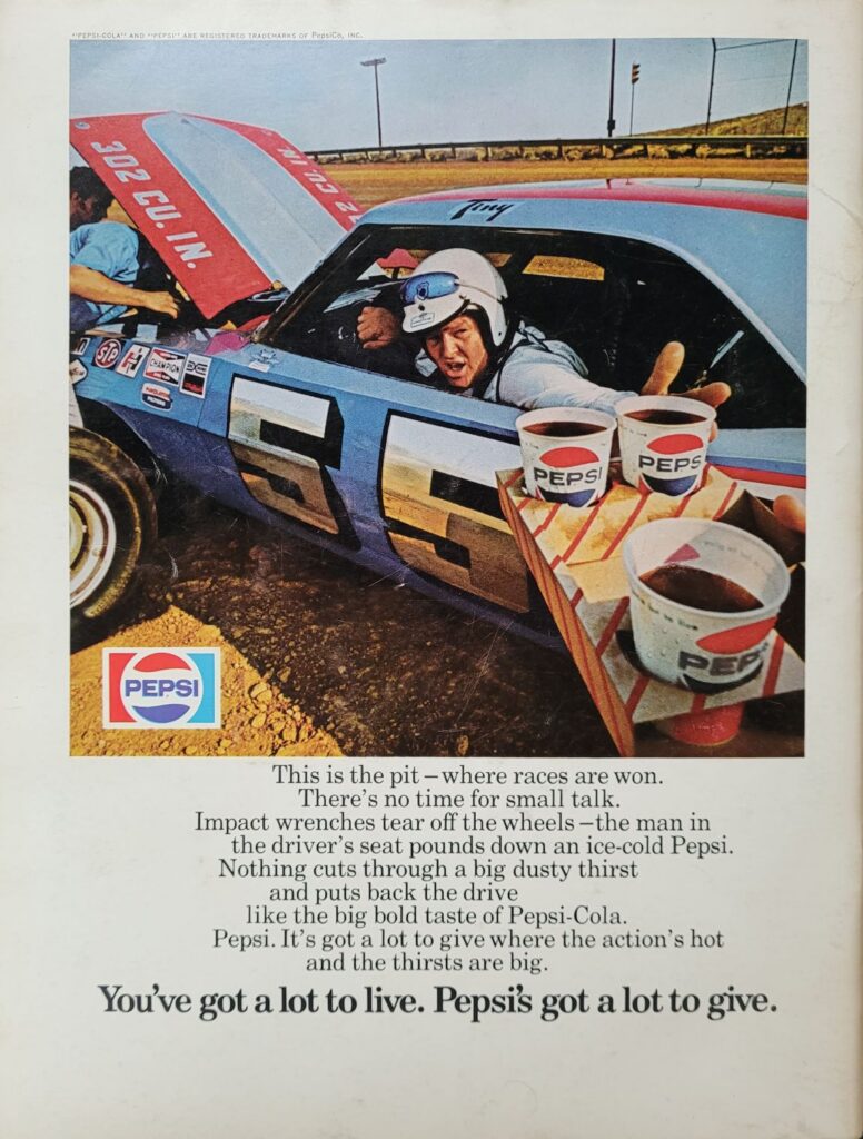 1971 NASCAR Texas World Texas 500 Program Back Cover