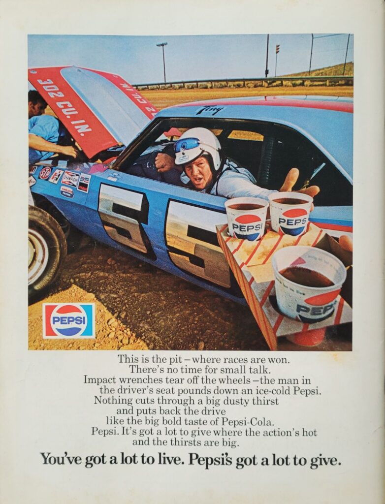 1972 NASCAR Martinsville Old Dominion 500 Program Back Cover