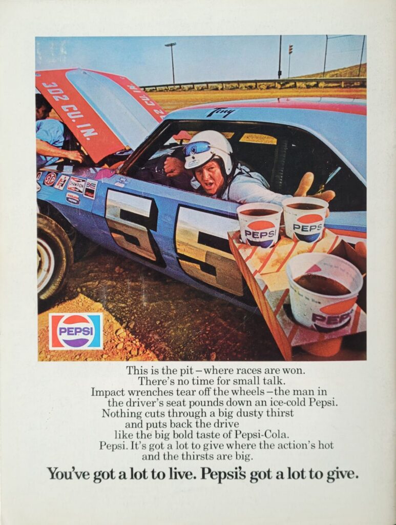 1973 NASCAR Martinsville Old Dominion 500 Program Back Cover