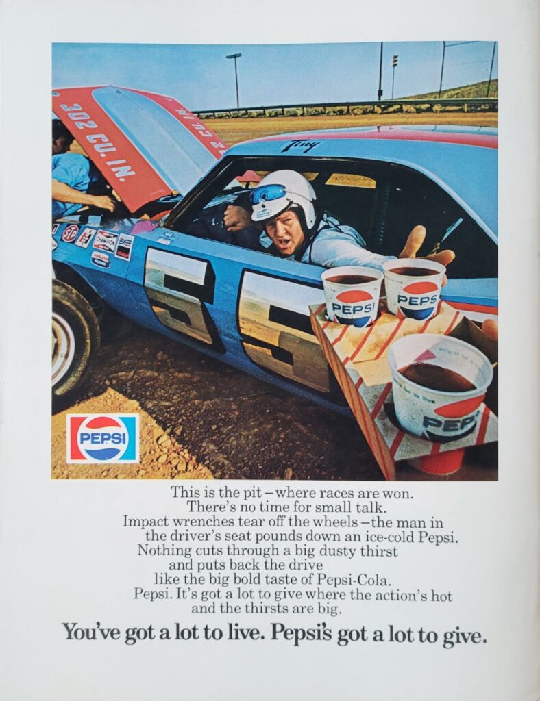 1973 NASCAR Martinsville Virginia 500 Program Back Cover