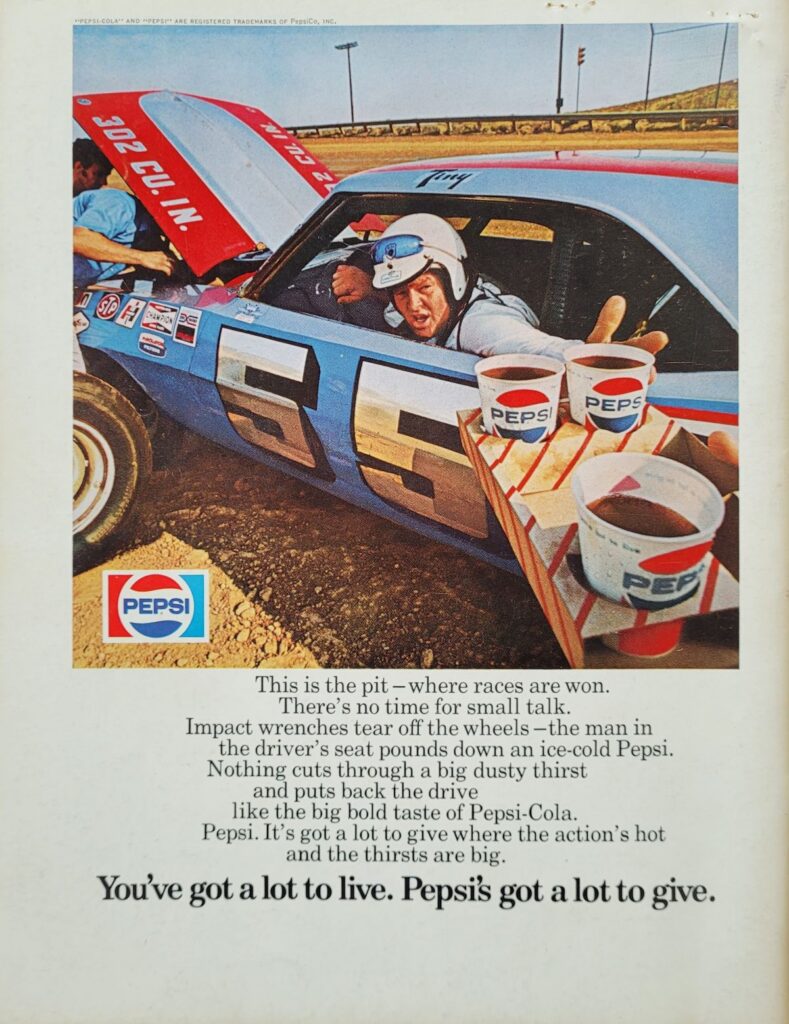 1973 NASCAR North Wilkesboro Wilkes 400 Program Back Cover