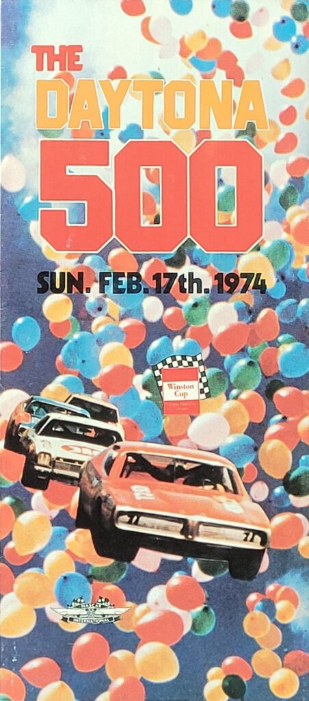 1974 NASCAR Daytona 500 Ticketing Brochure Front