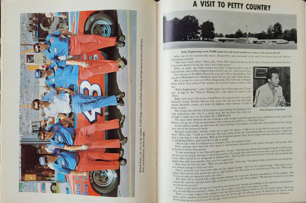 1974 NASCAR Martinsville Old Dominion 500 Program - Petty Country